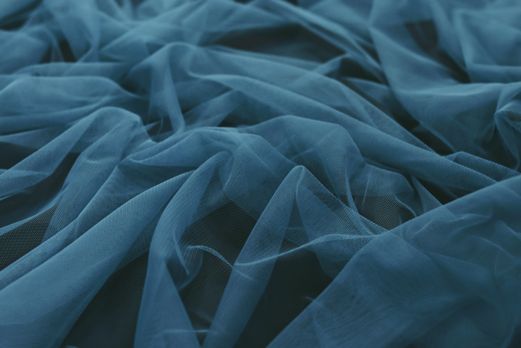 Sheer Blue Fabric